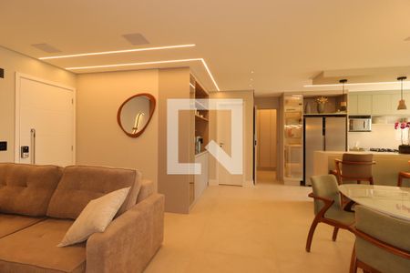 Sala de apartamento à venda com 3 quartos, 113m² em Vila Bastos, Santo André