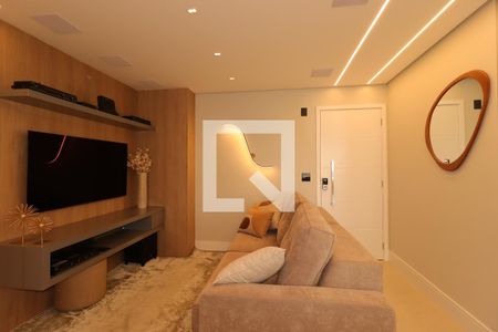 Sala de apartamento à venda com 3 quartos, 113m² em Vila Bastos, Santo André