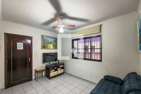 Sala de apartamento para alugar com 1 quarto, 50m² em Vila Tupi, Praia Grande