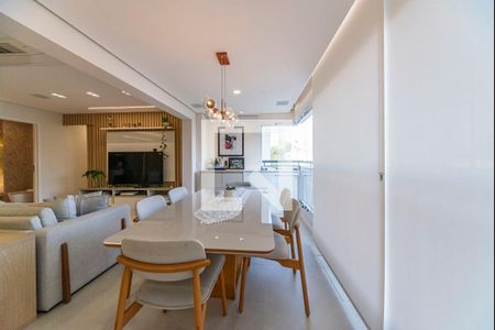 Varanda Gourmet de apartamento à venda com 4 quartos, 128m² em Vila Assunção, Santo André