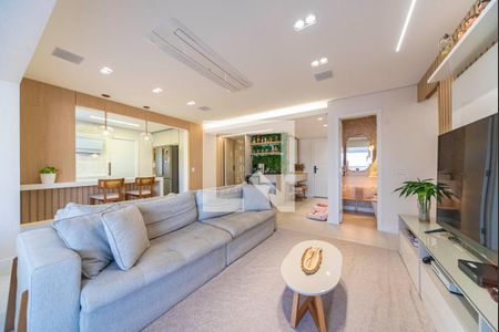 Sala de apartamento à venda com 4 quartos, 128m² em Vila Assunção, Santo André