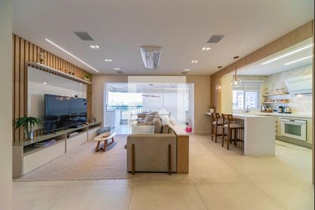 Sala de apartamento à venda com 4 quartos, 128m² em Vila Assunção, Santo André