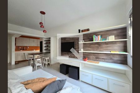 Sala de apartamento para alugar com 1 quarto, 54m² em Indianópolis, São Paulo