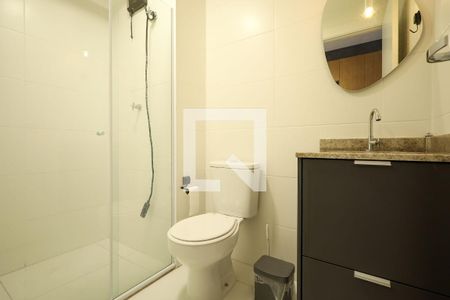 Banheiro de kitnet/studio à venda com 1 quarto, 25m² em Santo Amaro, São Paulo