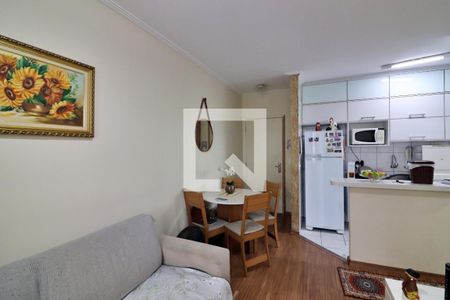 Sala  de apartamento à venda com 1 quarto, 46m² em Vila Goncalves, São Bernardo do Campo