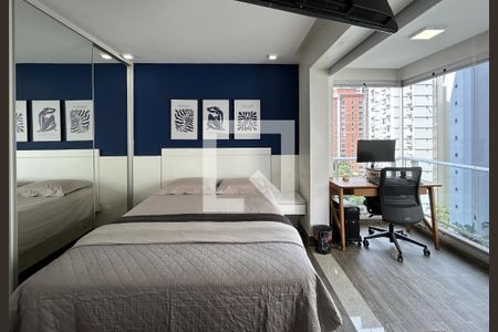 Sala / Quarto de apartamento à venda com 1 quarto, 36m² em Brooklin, São Paulo
