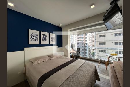 Sala / Quarto de apartamento à venda com 1 quarto, 36m² em Brooklin, São Paulo