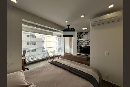 Sala / Quarto de apartamento à venda com 1 quarto, 36m² em Brooklin, São Paulo