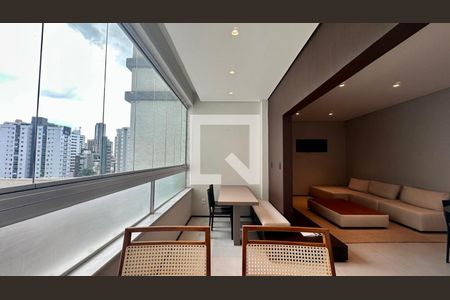 Varanda  de apartamento à venda com 4 quartos, 95m² em Sion, Belo Horizonte