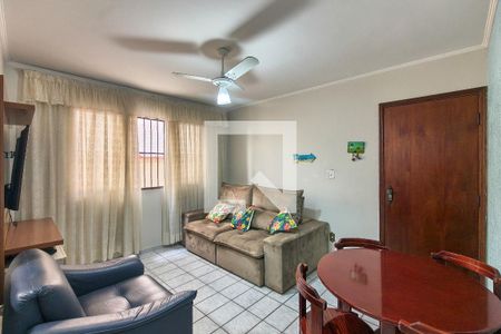 Sala de apartamento para alugar com 2 quartos, 62m² em Guilhermina, Praia Grande