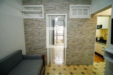 Sala de apartamento para alugar com 1 quarto, 35m² em Aviação, Praia Grande