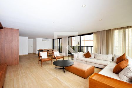 Sala de estar e jantar de apartamento à venda com 3 quartos, 189m² em Jardim Paulista, São Paulo