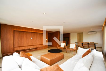 Sala de estar e jantar de apartamento à venda com 3 quartos, 189m² em Jardim Paulista, São Paulo