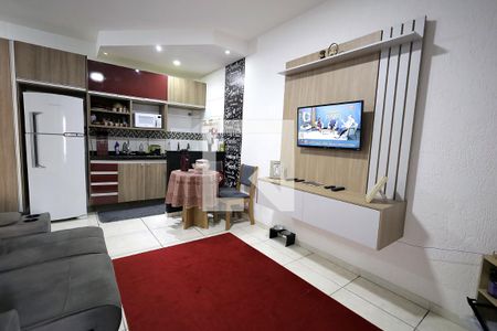 Sala de apartamento à venda com 2 quartos, 43m² em Jardim Ipanema, Santo André