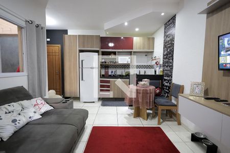 Sala de apartamento à venda com 2 quartos, 43m² em Jardim Ipanema, Santo André