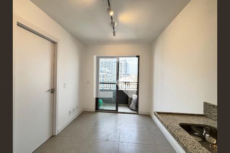 Sala/Cozinha de apartamento à venda com 1 quarto, 25m² em Vila Nova Conceição, São Paulo