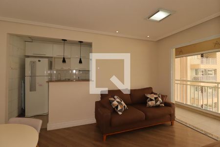 Sala de apartamento para alugar com 2 quartos, 77m² em Campestre, Santo André