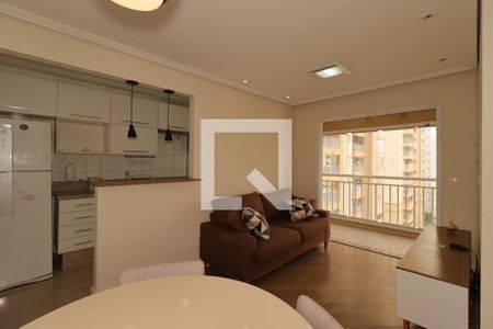 Sala de apartamento para alugar com 2 quartos, 77m² em Campestre, Santo André