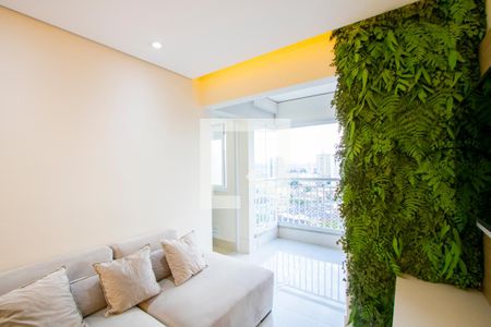 Sala de apartamento à venda com 2 quartos, 53m² em Vila Alzira, Santo André