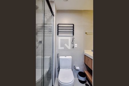 Banheiro de kitnet/studio à venda com 1 quarto, 25m² em Perdizes, São Paulo