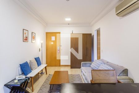 Sala de apartamento à venda com 1 quarto, 47m² em Moema, São Paulo