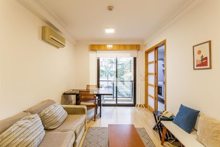 Sala de apartamento à venda com 1 quarto, 47m² em Moema, São Paulo