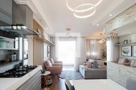 Sala de apartamento à venda com 2 quartos, 64m² em Parque Vitoria, São Paulo