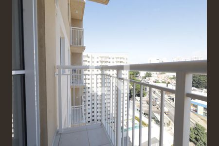 Varanda da Sala de apartamento à venda com 1 quarto, 28m² em Morumbi, São Paulo