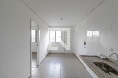 Sala e Cozinha  de apartamento à venda com 2 quartos, 37m² em Parque Paineiras, São Paulo
