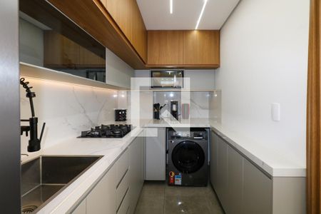 Cozinha e Área de Serviço de apartamento à venda com 2 quartos, 40m² em Vila Palmares, São Caetano do Sul