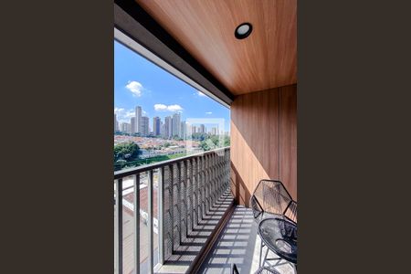 Varanda de kitnet/studio para alugar com 1 quarto, 26m² em Vila Regente Feijó, São Paulo