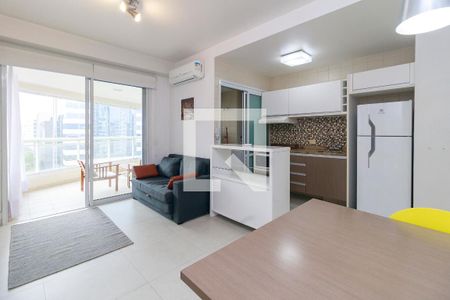 Sala de apartamento para alugar com 1 quarto, 62m² em Cidade Monções, São Paulo