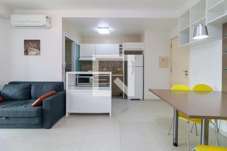 Sala de apartamento para alugar com 1 quarto, 62m² em Cidade Monções, São Paulo