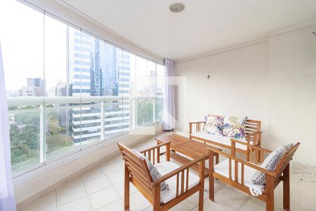 Sala - Varanda de apartamento para alugar com 1 quarto, 62m² em Cidade Monções, São Paulo