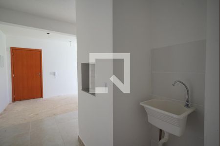 Cozinha e Área de Serviço de apartamento para alugar com 2 quartos, 90m² em Guarujá, Porto Alegre