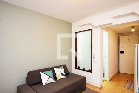 sala de estar e jantar de kitnet/studio à venda com 1 quarto, 29m² em Jardim Paulista, São Paulo