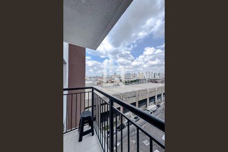 Varanda da Sala de apartamento para alugar com 1 quarto, 27m² em Brás, São Paulo
