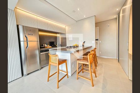 Sala/Cozinha de apartamento para alugar com 1 quarto, 39m² em Brooklin, São Paulo