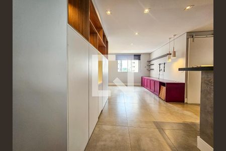 Sala de apartamento para alugar com 1 quarto, 50m² em Brooklin, São Paulo