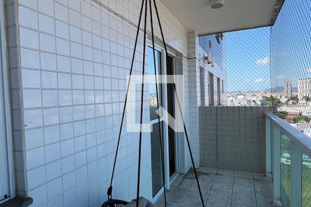 Varanda da Sala de apartamento para alugar com 2 quartos, 52m² em Vila Matias, Santos
