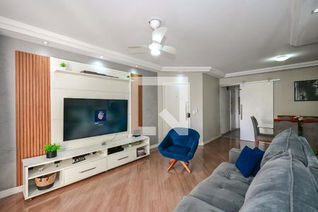 Sala de apartamento à venda com 3 quartos, 111m² em Chácara Agrindus, Taboão da Serra