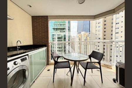 Varanda gourmet de apartamento à venda com 1 quarto, 41m² em Vila Olímpia, São Paulo