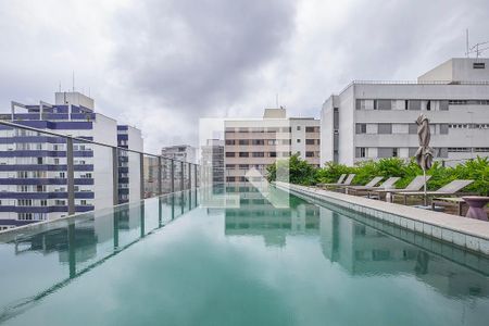 Piscina de kitnet/studio para alugar com 1 quarto, 25m² em Perdizes, São Paulo