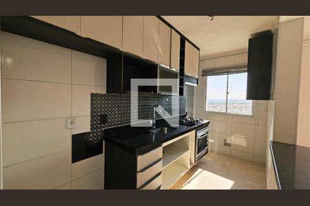 Cozinha e Área de Serviço de apartamento para alugar com 2 quartos, 54m² em Distrito Industrial, Jundiaí