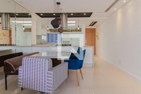 Sala/Sala de jantar de apartamento para alugar com 3 quartos, 113m² em Vila Assis Brasil, Mauá