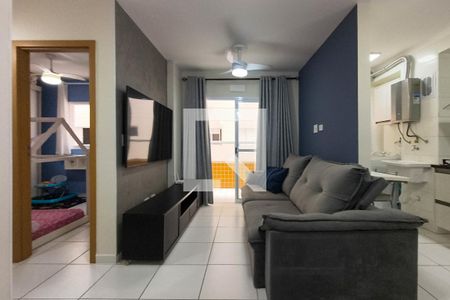 Sala de apartamento para alugar com 2 quartos, 60m² em Boqueirão, Praia Grande