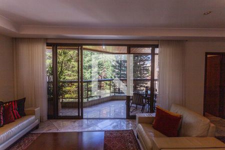 Varanda na Sala 1 de apartamento à venda com 4 quartos, 200m² em Carmo, Belo Horizonte