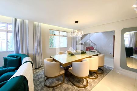 Sala de Jantar de apartamento à venda com 5 quartos, 340m² em Santo Antônio, Belo Horizonte