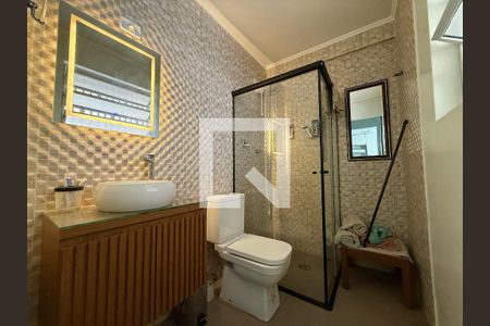 Banheiro de kitnet/studio à venda com 1 quarto, 38m² em Higienópolis, São Paulo