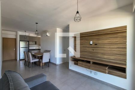 Sala de apartamento para alugar com 2 quartos, 82m² em Canto do Forte, Praia Grande
